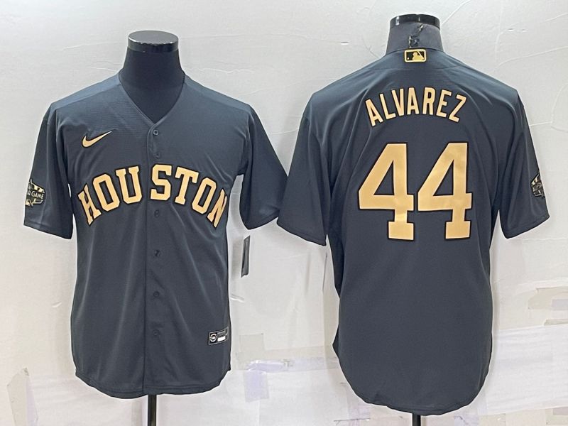 Cheap Men Houston Astros 44 Alvarez Grey 2022 All Star Nike MLB Jersey